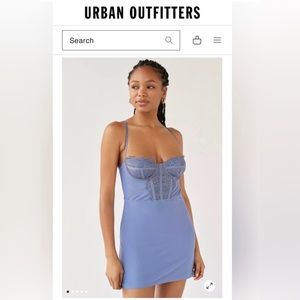 UO Brenna Bustier Mini Dress Size M
